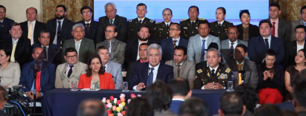 Presidente de Ecuador pide aprobar ley para expulsar a delincuentes extranjeros