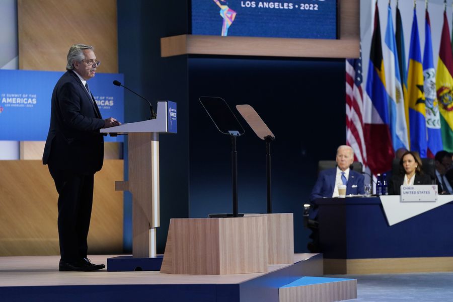 Alberto Fernández reclama en la Cumbre de las Américas "reestructurar" la OEA