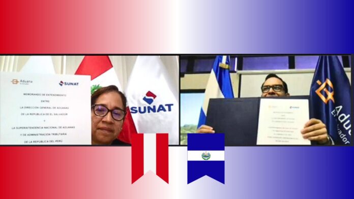 El Salvador y Perú firman convenio de cooperación aduanera