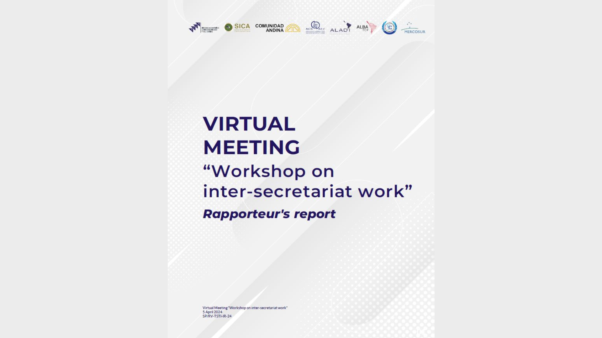 Workshop on inter-secretariat work - Rapporteurs report