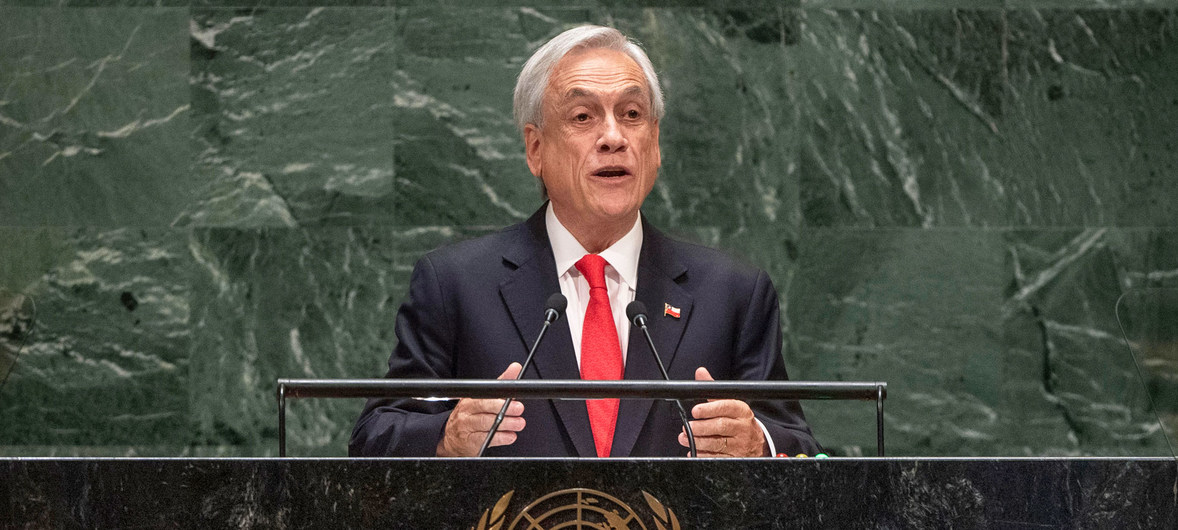 Piñera destaca gestión de pandemia en Chile en Asamblea General de ONU