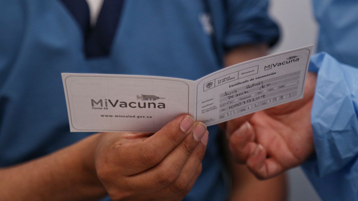 Colombia exige certificado de vacunación para eventos público o privado