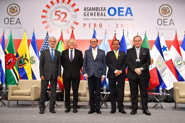 OEA abre su 52ª Asamblea General con objetivos de atajar la desigualdad