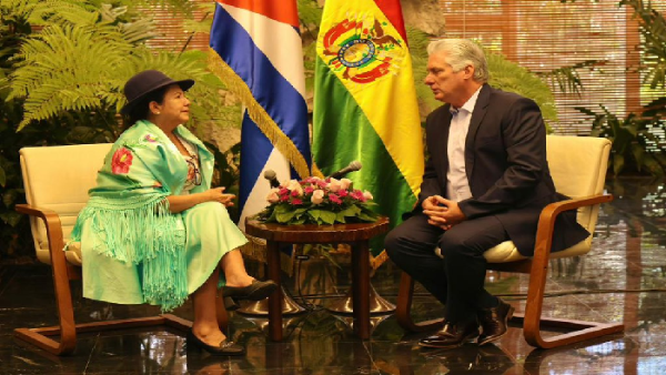 Presidente de Cuba sostuvo encuentro con canciller de Bolivia