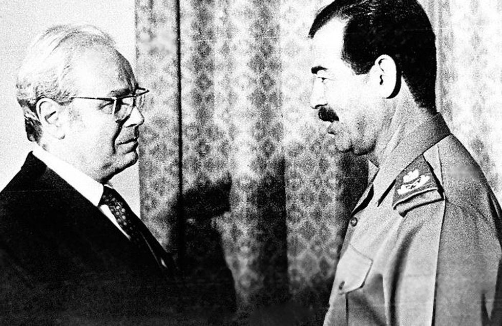 DIÁLOGO. Al iraquí Sadam Hussein le pidió paz en el Golfo Pérsico. (AP)