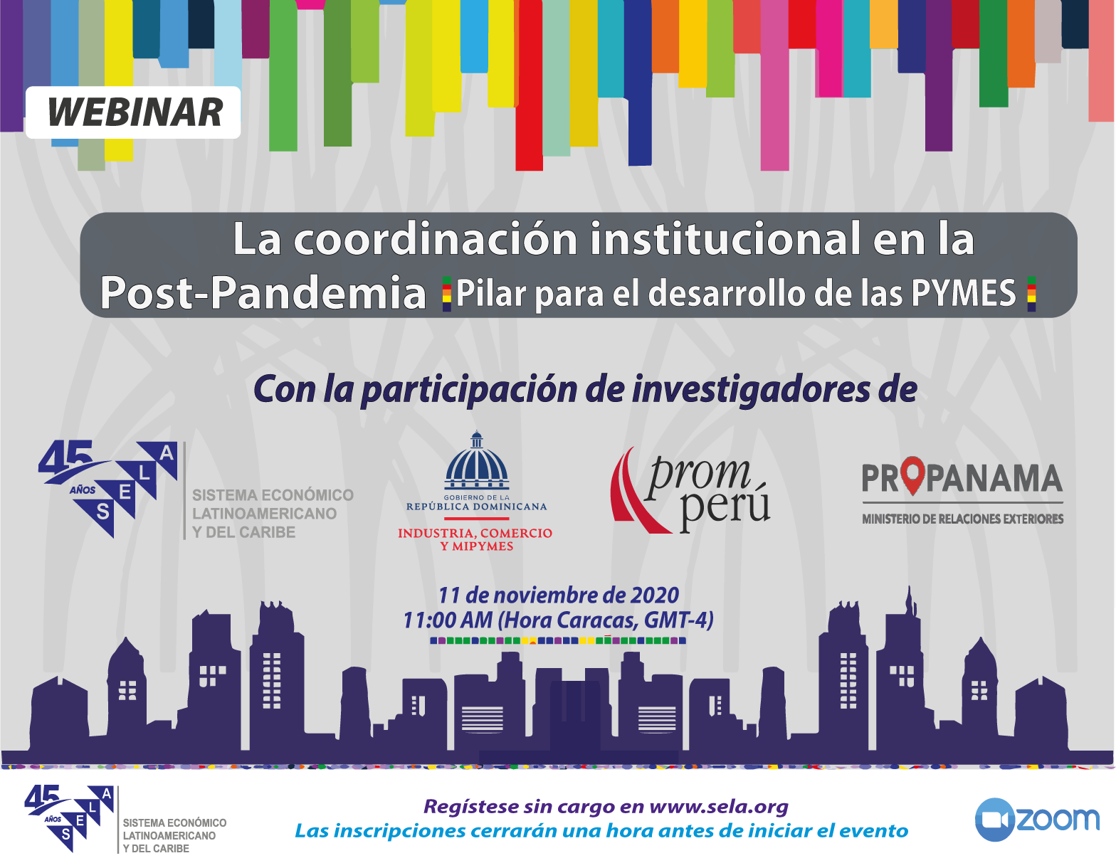 Foto de La coordinación institucional en la post-pandemia para pymes se evaluará en webinar del SELA
